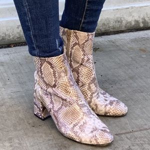 Chinese Laundry Snakeskin bootie